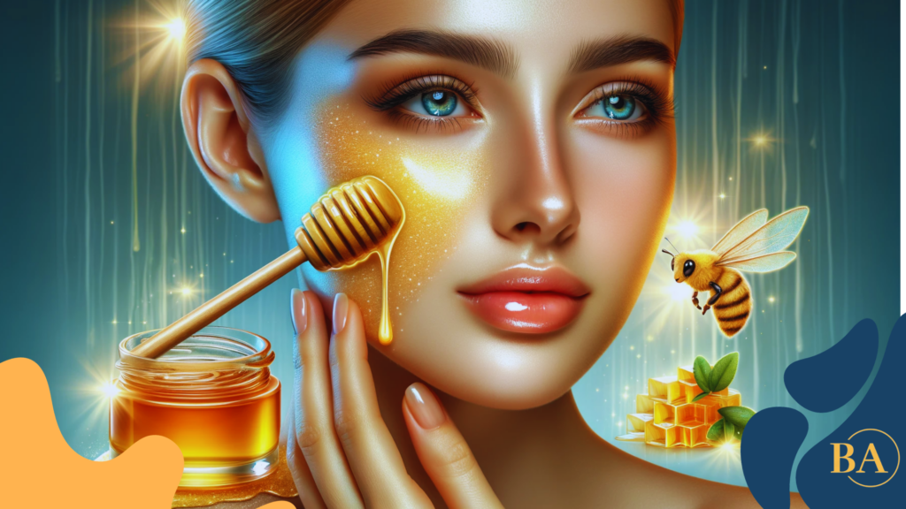 Penggunaan madu dalam perawatan kulit.